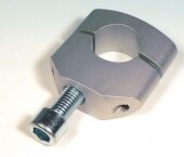 pontes standard pour tes de fourche perces diametre 12 mmm anodise argent pontets