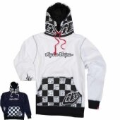 SWEAT TLD CHECK IT FLEECE BLANC/BLEU sweatshirt