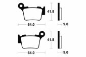 Plaquettes de frein arri�re BREMBO SX 300 2006-2007 plaquettes de frein