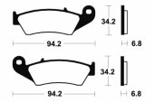 Plaquettes de frein avant BREMBO YZ 250 1998 plaquettes de frein
