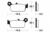 Plaquettes de frein arri�re BREMBO YZF 400 F 1999