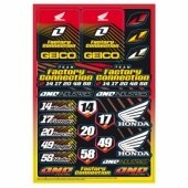 planche auto collants one team geico planche auto collants