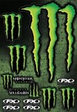 Planche stickers MONSTER Large planche auto collants