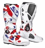 Bottes SIDI Crossfire SRS 2 Rouge Blanc Bleu bottes