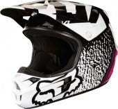 Casque cross FOX V1 Falcon Ece Red White 2017 casques
