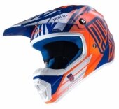 CASQUE PULL BLEU/ORANGE FLUO 2017 casques