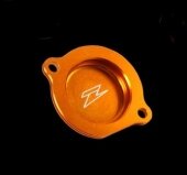 COUVERCLE FILTRE ANODISE ORANGE 520/525 SX 2000-2006 couvre filtre a huile 
