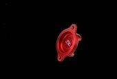 COUVERCLE FILTRE ANODISE ROUGE 250 YZ-F 2003-2014 couvre filtre a huile 