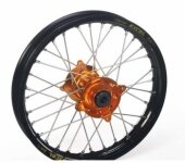 ROUE ARRIERE HANN WEELS Jante Noire Moyeu Orange 250 SX-F 2013-2014