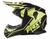 CASQUE FIRST RACING K2 NOIR/JAUNE FLUO 2017 casques