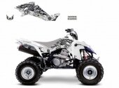 Kit Deco Blackbird Tribal Skull 2 Blanc Suzuki 400 LTZ 2003-2010 kit deco quad