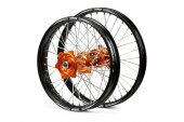 ROUES COMPLETES TALON 21/18 MOYEUX ORANGE CERCLE NOIR toute la gamme SX/SXF ET SXS 2015-2016 roues completes