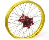 ROUE ARRIERE 19 MOYEUX HANN WEELS ROUGE CERCLE EXEL JAUNE SUZUKI 250 RM-Z 2007-2016 roues completes