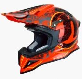 CASQUE JUST1 STAMP ROUGE FLUO casques
