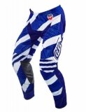 Pantalon Troy Lee Designs SE Air Caution Blanc/Bleu maillots pantalons