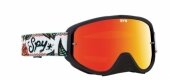 LUNETTES SPY Woot Race Calaveras noir/blanc �cran AFC miroir rouge