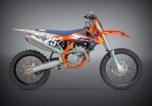 Ligne compl�te Yoshimura USA RS4 Signature Collecteur inox/silencieux et embout carbone 250 SX-F 2016-2017