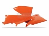 Ou�es de radiateur Polisport orange 125 EX-C 2005-2007 plastique polisport