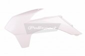 Ou�es de radiateur Polisport blanche 125 EX-C 2014 plastique polisport
