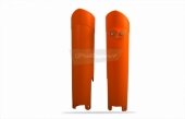  Protections de fourche Polisport orange 125 EX-C 2008-2015 plastique polisport