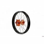 Roue arri�re compl�te A.R.T 18x2.15 jante noire/moyeu orange KTM EXC/EXC-F 125 et + 1995-2020 roues completes