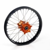 Roue Arri�re compl�te Haan Wheels jante noir/moyeu orange KTM SX/SX-F 125 et + 2013-2017
