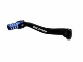 Selecteur de vitesse SCAR noir mat/embout bleu Yamaha 85 YZ 2005-2016