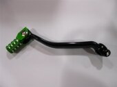 S�lecteur de vitesse BIHR aluminium forg� noir embout vert Kawasaki 250 KX-F 2011-2016