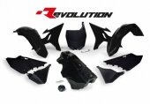 Kit plastiques RACETECH Revolution + r�servoir noir Yamaha 125 YZ 2005-2016