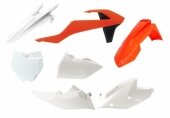Kit plastiques RACETECH couleur origine orange/blanc KTM 125 SX 2016