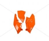 Plaques lat�rales + couvercle boite � air UFO orange KTM 125 SX 2016-2017