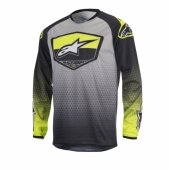 Maillot Cross ALPINESTARS Racer Supermatic ANTHRACITE/YELLOW FLUO/LIGHT GRAY