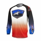 Maillot Cross ALPINESTARS Racer Supermatic RED/BLUE/WHITE maillots pantalons