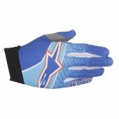 Gants Moto Cross ALPINESTARS Aviator BLUE/CYAN/RED gants