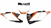Fonds de plaque Dream Graphic 2 Blackbird blanc KTM 250 SX-F 2016