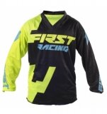 MAILLOT FIRST RACING DATA VERT FLUO KID 2017 maillot pantalon kids