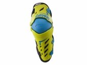 Genouill�res articul�es LEATT Dual Axis jaune/bleu genouilleres