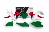  Kit plastiques RACETECH Vintage '70 �dition limit�e rouge/vert KTM 125 SX 2016-2017 kit plastiques racetech