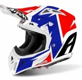 CASQUE AIROH AVIATOR 2.2 STEADY BLEU/BLANC/ROUGE casques
