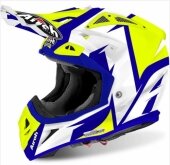CASQUE AIROH AVIATOR 2.2 STEADY BLEU/JAUNE/BLEU casques