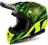 CASQUE AIROH AVIATOR 2.2 THREAT VERT MATT casques