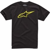 T-SHIRT ALPINESTARS AGELESS NOIR/JAUNE tee shirt