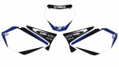 Fonds de plaque Dream Graphic 2 Blackbird blanc Yamaha 125 YZ 2006-2014
