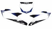 Fonds de plaque Dream Graphic 2 Blackbird blanc Yamaha 125 YZ 2015-2016